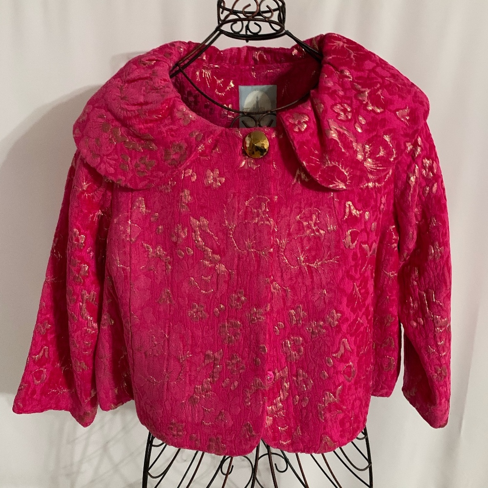 Pink and Gold  Brocade Jacket - Worn once!
